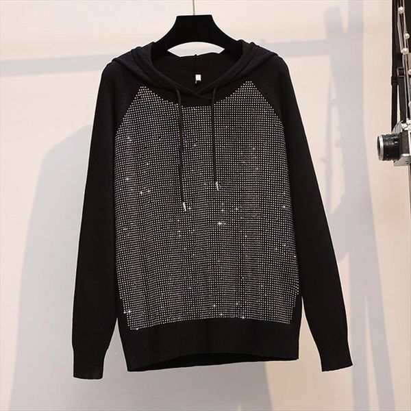 oversized shiny diamond knit womens women sweater autumn winter brand loose long sleeved knitted cropped sweaters, White;black
oversized shiny diamond knit womens women sweater autumn winter brand loose long sleeved knitted cropped sweaters, White;black
