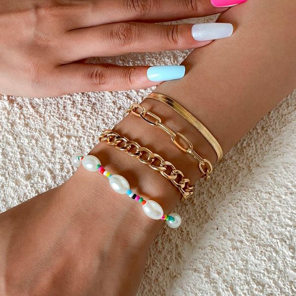 charm bracelets lacteo 4pcs/set y2k candy rainbow beads chain bangle bracelet for women 2021 fashion chunky brcelet jewelry gifts, Golden;silver
charm bracelets lacteo 4pcs/set y2k candy rainbow beads chain bangle bracelet for women 2021 fashion chunky brcelet jewelry gifts, Golden;silver