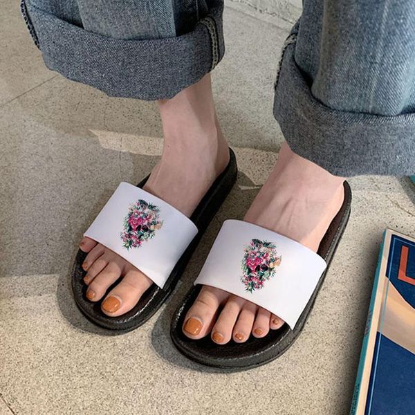 slippers soft women summer shoes lady skull flower home beach slides sandals non-slip flip flops thick sole casual ladies, Black
slippers soft women summer shoes lady skull flower home beach slides sandals non-slip flip flops thick sole casual ladies, Black