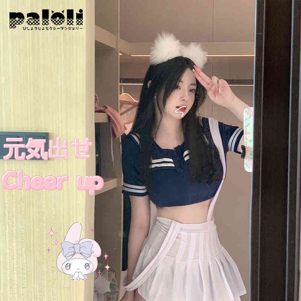 paloli student sailor uniform cheerleader short with strap skirt japanese lovely gym suit school girl cosplay costume, Red;black
paloli student sailor uniform cheerleader short with strap skirt japanese lovely gym suit school girl cosplay costume, Red;black