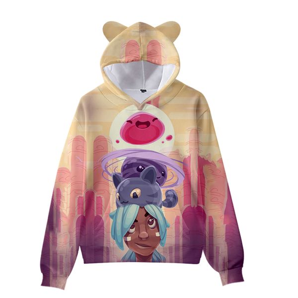 women hoodie slime rancher 3d cat ear pullover long sleeve men women's blouse harajuku streetwear girls clothes, Black
women hoodie slime rancher 3d cat ear pullover long sleeve men women's blouse harajuku streetwear girls clothes, Black