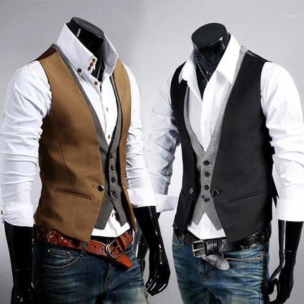 men's vests mens double breasted waistcoat herringbone peaky blinders check dress vest business meeting party wedding formal jacket, Black;white
men's vests mens double breasted waistcoat herringbone peaky blinders check dress vest business meeting party wedding formal jacket, Black;white