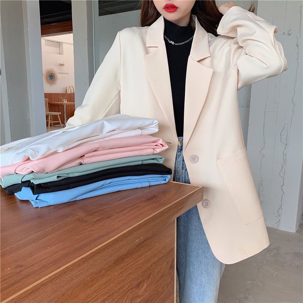 women's suits & blazers realeft fall released pink female formal blazers only breasted stylish casual jackets outerwear pockets vqx9, White;black
women's suits & blazers realeft fall released pink female formal blazers only breasted stylish casual jackets outerwear pockets vqx9, White;black