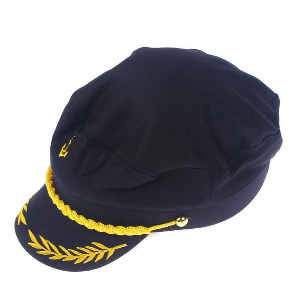 black boat ship sailor captain costume hat cap navy marine admiral wide brim hats, Blue;gray
black boat ship sailor captain costume hat cap navy marine admiral wide brim hats, Blue;gray