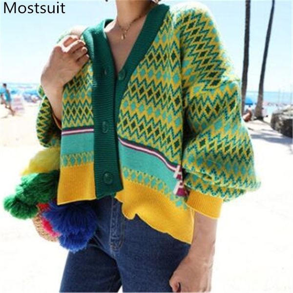 autumn geometric knitted korean women cardigans sweaters long sleeve single-breasted v-neck vintage fashion 210518, White
autumn geometric knitted korean women cardigans sweaters long sleeve single-breasted v-neck vintage fashion 210518, White