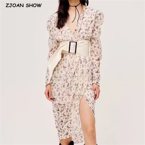 elegant women cross v neck paisley floral print long sleeve dress ladies ruched elastic waist slit midi dresses with lining 210429, Black;gray
elegant women cross v neck paisley floral print long sleeve dress ladies ruched elastic waist slit midi dresses with lining 210429, Black;gray