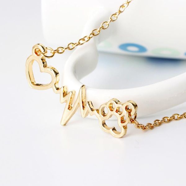 pendant necklaces love heart bear pet dog footprint ecg heartbeat necklace woman mother girl gift wedding blessing jewelry, Silver
pendant necklaces love heart bear pet dog footprint ecg heartbeat necklace woman mother girl gift wedding blessing jewelry, Silver