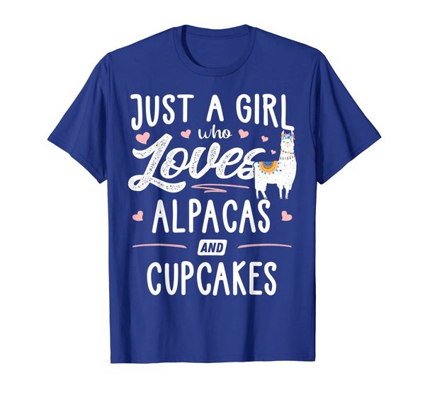 Just A Girl Who Loves Alpacas And Cupcakes Gift Women T-Shirt, Mainly pictures