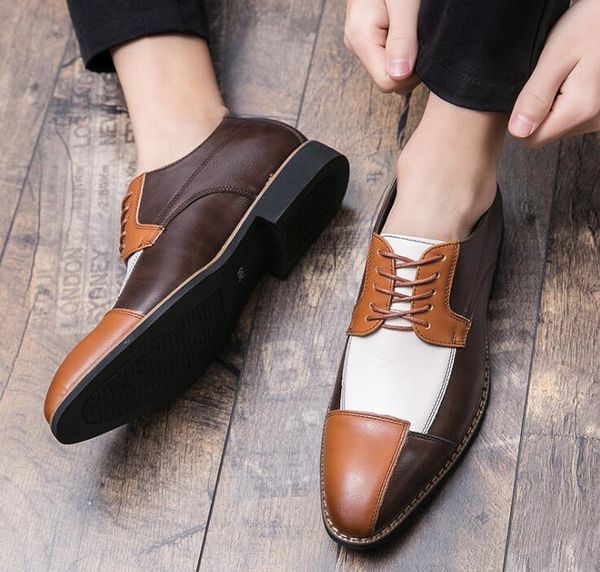 dress shoes 2021 british trend men colors patchwork oxford male moccasins wedding prom homecoming office shoe sapato social masculino, Black
dress shoes 2021 british trend men colors patchwork oxford male moccasins wedding prom homecoming office shoe sapato social masculino, Black