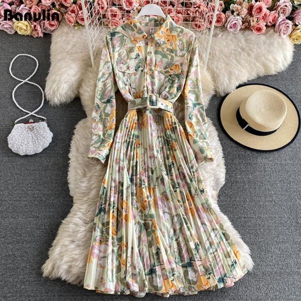 casual dresses banulin 2021 spring summer runway long sleeve dress women's turn down neck vintage print party female shirt, Black;gray
casual dresses banulin 2021 spring summer runway long sleeve dress women's turn down neck vintage print party female shirt, Black;gray