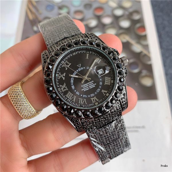 2021 the three needle series luxury mens watches roman numeral dial quartz watch designer wristwatch diamond bezel rol brand, Slivery;brown
2021 the three needle series luxury mens watches roman numeral dial quartz watch designer wristwatch diamond bezel rol brand, Slivery;brown