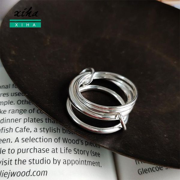 sterling silver multi layered round circles ring steampunk boho minimalist jewelry bijoux femme size 5/6/7 cluster rings, Golden;silver
sterling silver multi layered round circles ring steampunk boho minimalist jewelry bijoux femme size 5/6/7 cluster rings, Golden;silver