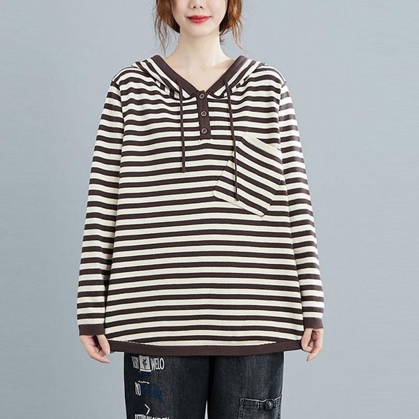women's hoodies & sweatshirts oversized women knitted casual 2021 autumn winter simple style vintage striped loose female hooded sweats, Black
women's hoodies & sweatshirts oversized women knitted casual 2021 autumn winter simple style vintage striped loose female hooded sweats, Black