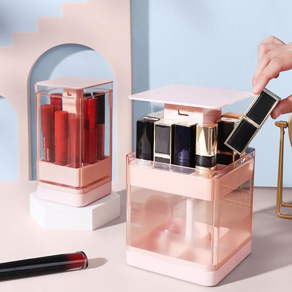 arrival makeup organizer press lift lipsticks storage box transparent lip glaze holder dustproof beauty display case boxes & bins
arrival makeup organizer press lift lipsticks storage box transparent lip glaze holder dustproof beauty display case boxes & bins