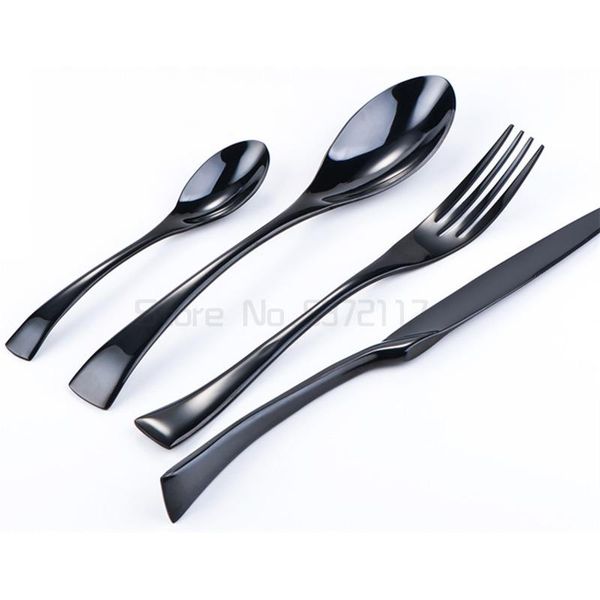 flatware sets stainless steel black cutlery set silverware dinnerware kitchen tableware fork steak knife teaspoon dinner
flatware sets stainless steel black cutlery set silverware dinnerware kitchen tableware fork steak knife teaspoon dinner