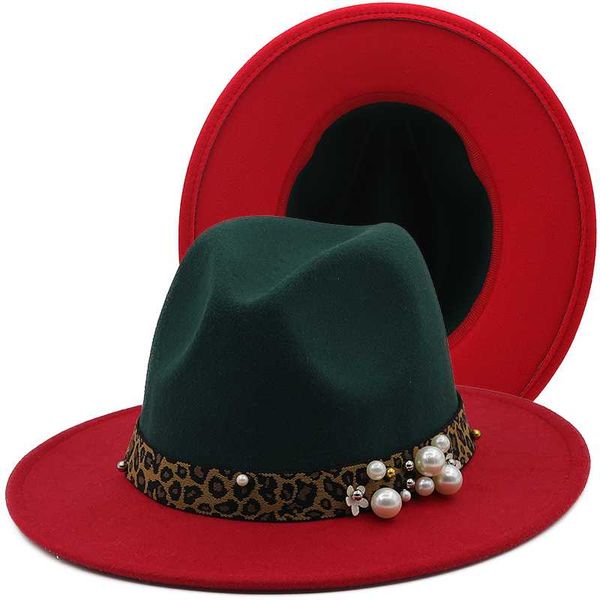 wide brim hats two tone fedora with leopard band green and pink wool felt for women british vintage jazz, Blue;gray
wide brim hats two tone fedora with leopard band green and pink wool felt for women british vintage jazz, Blue;gray