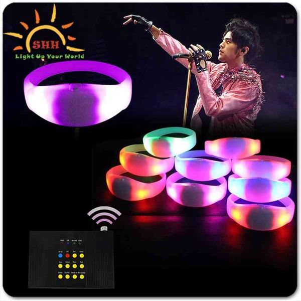 led wireless remote silicone concert cheer up luminous bracelet 15 color control flash bracelet
led wireless remote silicone concert cheer up luminous bracelet 15 color control flash bracelet