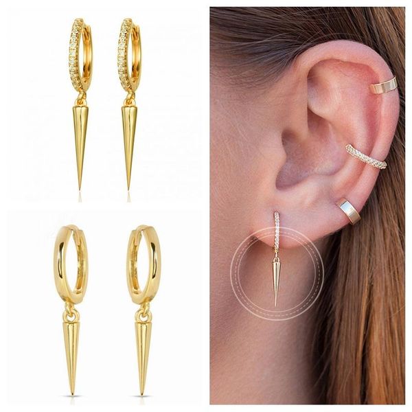 hoop & huggie minimalist 925 sterling silver spike earrings cubic zirconias hoops conic pendant charms charm tiny, Golden;silver
hoop & huggie minimalist 925 sterling silver spike earrings cubic zirconias hoops conic pendant charms charm tiny, Golden;silver