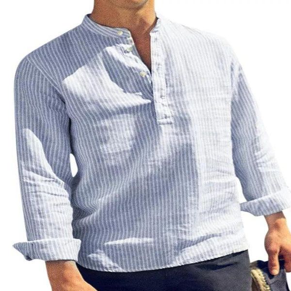 men's dress shirts cotton long sleeve shirt autumn winter striped slim fit stand collar male clothes plus size 5xl men 2021, White;black
men's dress shirts cotton long sleeve shirt autumn winter striped slim fit stand collar male clothes plus size 5xl men 2021, White;black