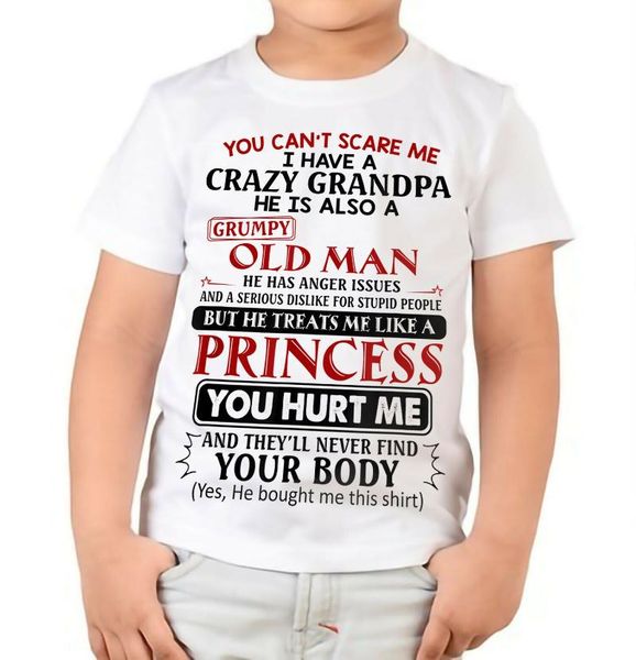 men's t-shirts you can't i have a crazy grandpa grandkids girl white youth t shirt, White;black
men's t-shirts you can't i have a crazy grandpa grandkids girl white youth t shirt, White;black