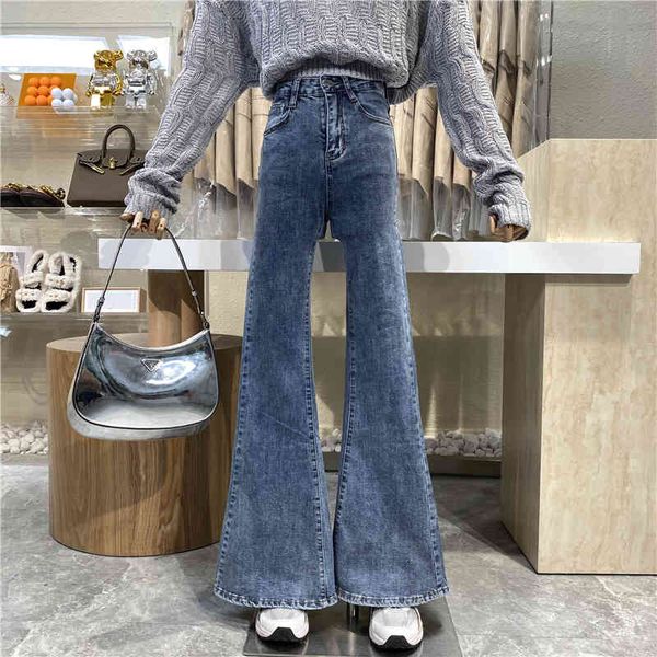 niche design 2021 fashion micro-stretch straight jeans high waist thin drape leg divided pants, Blue
niche design 2021 fashion micro-stretch straight jeans high waist thin drape leg divided pants, Blue