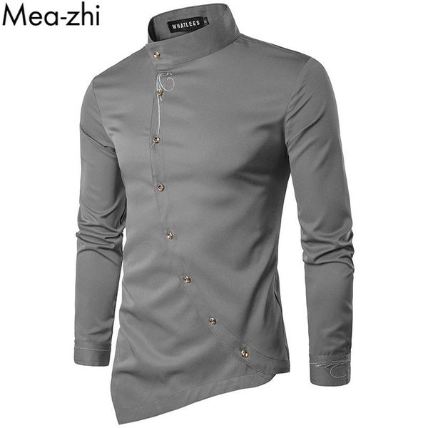 men's casual shirts men shirt clothing long sleeve irregular oblique button plain for, White;black
men's casual shirts men shirt clothing long sleeve irregular oblique button plain for, White;black