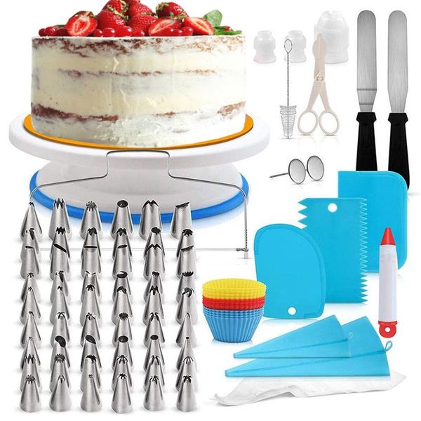 cake decor stainless steel decorating supplies turntable 106pcs/set diy cream tools baking & pastry
cake decor stainless steel decorating supplies turntable 106pcs/set diy cream tools baking & pastry