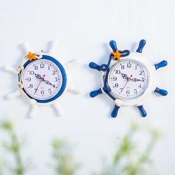 wall clocks wooden mediterranean helmsman clock 21.5cm ornaments style home decoration mute beach ocean theme 
wall clocks wooden mediterranean helmsman clock 21.5cm ornaments style home decoration mute beach ocean theme