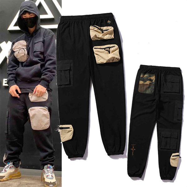 men's pants travis scott men women multi-pocket sweatpants embroidery camouflage casual cactus jack tooling trousers outdoor 6f0z, Black
men's pants travis scott men women multi-pocket sweatpants embroidery camouflage casual cactus jack tooling trousers outdoor 6f0z, Black