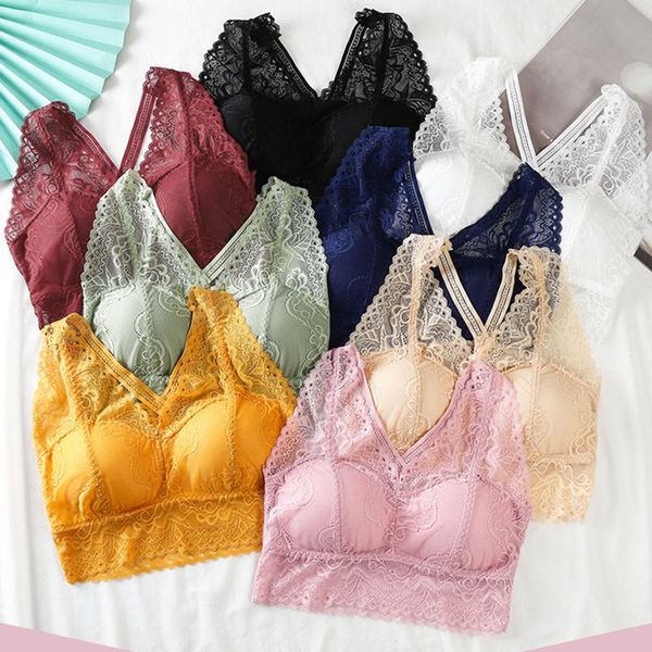 bustiers & corsets push-up bra for women lace solid crops seamless bralette wire brassiere lingerie underwear padded bras, Black;white
bustiers & corsets push-up bra for women lace solid crops seamless bralette wire brassiere lingerie underwear padded bras, Black;white