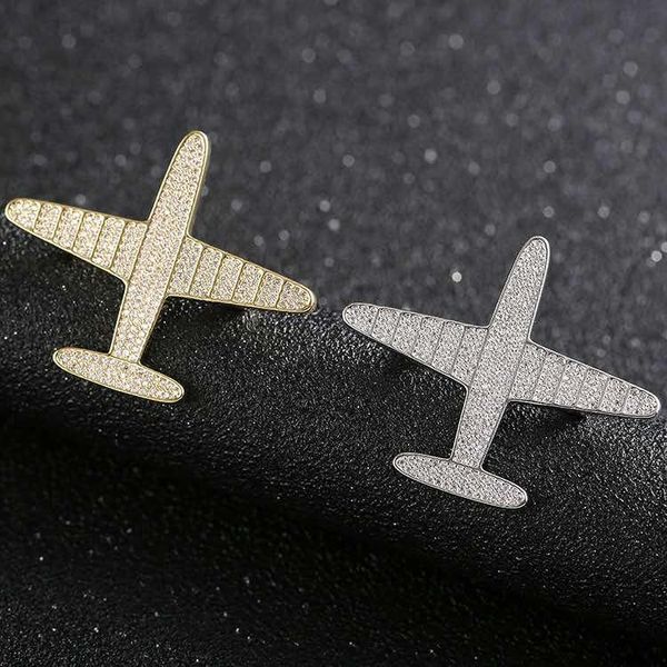 pins, brooches fashion trend high-quality zircon aircraft beautiful pin paper clip brooch collar male, female custom, Gray
pins, brooches fashion trend high-quality zircon aircraft beautiful pin paper clip brooch collar male, female custom, Gray