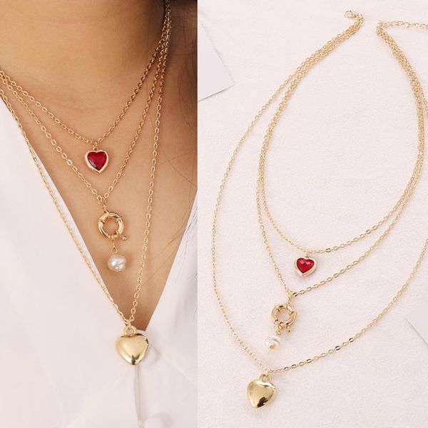 pendant necklaces hearts pearl multi-layer necklace for women girls trendy elegant temperament style fashion jewelry gifts, Silver
pendant necklaces hearts pearl multi-layer necklace for women girls trendy elegant temperament style fashion jewelry gifts, Silver