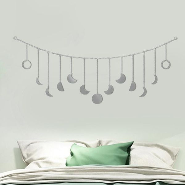 art ornaments wall hanging ornament moon phase garland chains pendant chic celestial silver gold for bedroom living room office decorative o
art ornaments wall hanging ornament moon phase garland chains pendant chic celestial silver gold for bedroom living room office decorative o