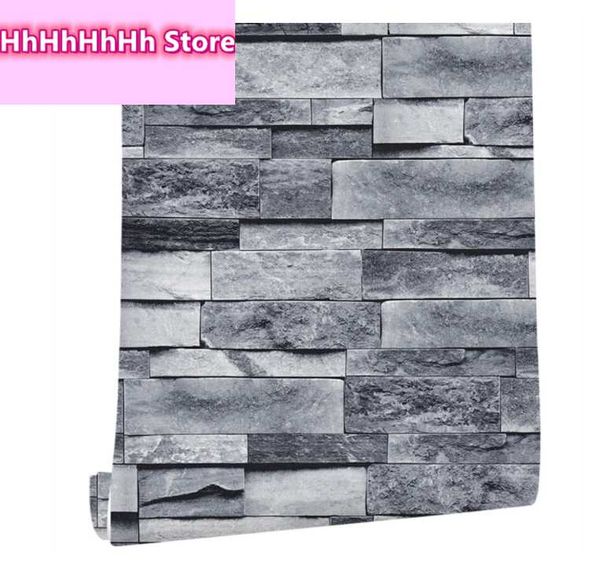 stone peel and stick wallpaper brick faux textured wallpapers light gray self adhesive bathroom ground