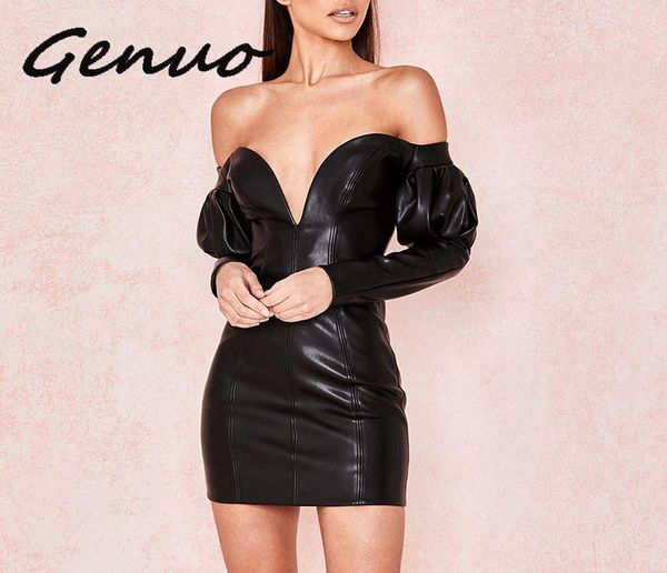 casual dresses genuo 2021 fashion women dress deep v-neck black pu mini ladies elastic off shoulder puff sleeve wrap party, Black;gray
casual dresses genuo 2021 fashion women dress deep v-neck black pu mini ladies elastic off shoulder puff sleeve wrap party, Black;gray
