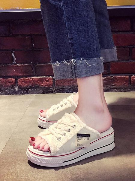 woman shoes 2021 muffin slippers female net red heelless lazy beach fashion outside wear thick bottom sandals womens, Black
woman shoes 2021 muffin slippers female net red heelless lazy beach fashion outside wear thick bottom sandals womens, Black