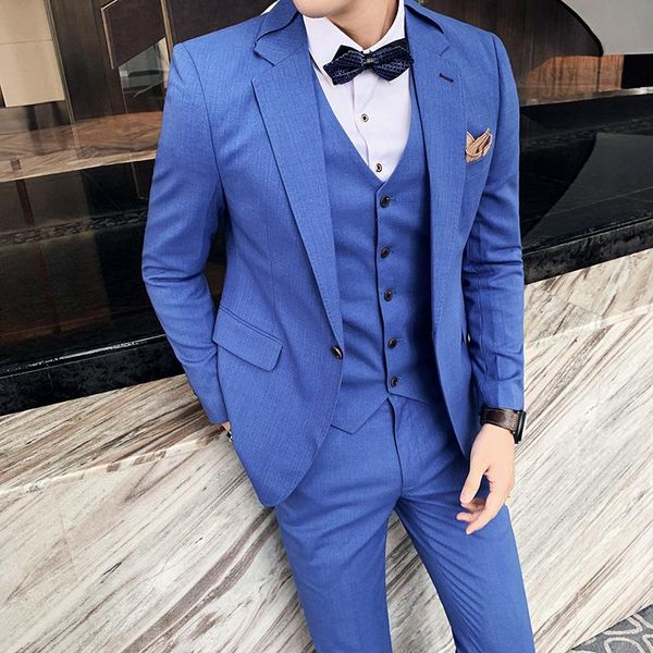 men's suits & blazers 3 piece set c otton business suits/male groom's wedding dress luxury tuxedo leisure jacket pants s-4xl, White;black
men's suits & blazers 3 piece set c otton business suits/male groom's wedding dress luxury tuxedo leisure jacket pants s-4xl, White;black