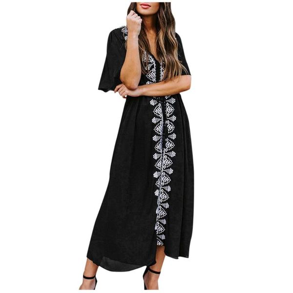 embroidered loose beach dress women casual bikini cover ups v-neck ruffle sleeve bathing suit cover-ups swimsuit women's swimwear, White;black
embroidered loose beach dress women casual bikini cover ups v-neck ruffle sleeve bathing suit cover-ups swimsuit women's swimwear, White;black