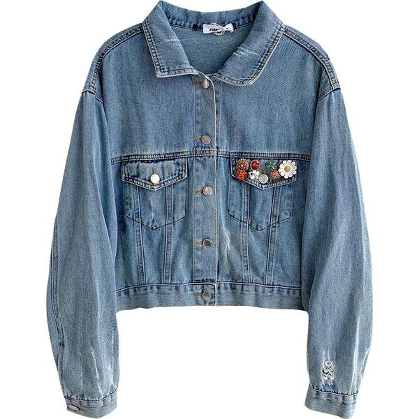 women's jackets loose-fitting casual jacket autumn 2021 design sense niche fashion cardigan long-sleeved denim trend, Black;brown
women's jackets loose-fitting casual jacket autumn 2021 design sense niche fashion cardigan long-sleeved denim trend, Black;brown
