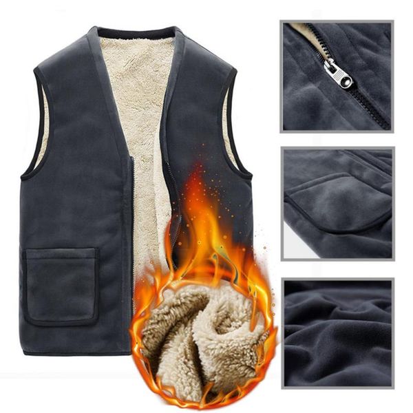 winter casual sleeveless jacket men warm fleece vest large size solid color thick men's 40p accessories
winter casual sleeveless jacket men warm fleece vest large size solid color thick men's 40p accessories
