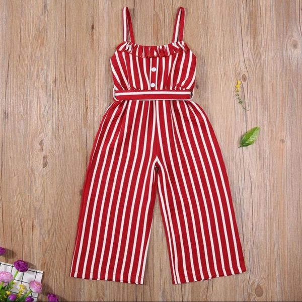 kids girls fashion sleeveless striped jumpsuit summer stylish overalls for children girl clothing jumpsuits, Blue 
kids girls fashion sleeveless striped jumpsuit summer stylish overalls for children girl clothing jumpsuits, Blue