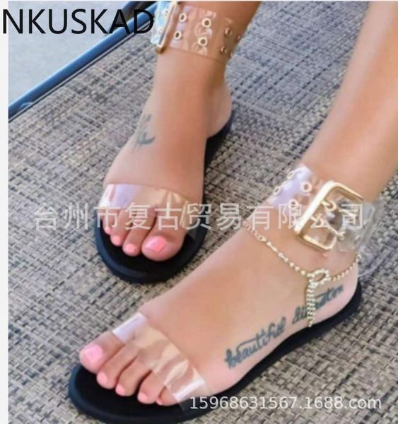 sandals women transparent flats shoes large size female clear jelly ladies roman 2021 beach sandalias mujer, Black
sandals women transparent flats shoes large size female clear jelly ladies roman 2021 beach sandalias mujer, Black