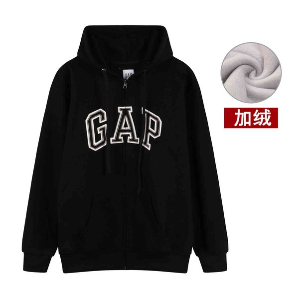 brand hoodie gap fashion sweater men's and women's zipper letter embroidery sports versatile couple plush long sleeve ja, Black
brand hoodie gap fashion sweater men's and women's zipper letter embroidery sports versatile couple plush long sleeve ja, Black