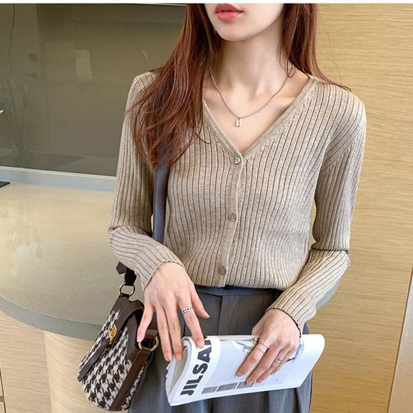 women's knits & tees sweater knitted cardigan button jacket 2021 autumn winter v-neck loose large size long sleeve casual for women, White
women's knits & tees sweater knitted cardigan button jacket 2021 autumn winter v-neck loose large size long sleeve casual for women, White