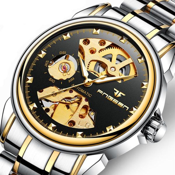 wristwatches luxury sport men's automatic mechanical watches gold stainless steel belt watch male living waterproof wristwatch reloj ho, Slivery;brown
wristwatches luxury sport men's automatic mechanical watches gold stainless steel belt watch male living waterproof wristwatch reloj ho, Slivery;brown