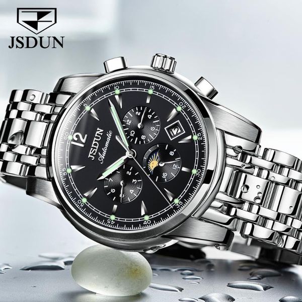 wristwatches jsdun men's watch 2021 military sports mechanical casual calendar relogio masculino 8750, Slivery;brown
wristwatches jsdun men's watch 2021 military sports mechanical casual calendar relogio masculino 8750, Slivery;brown
