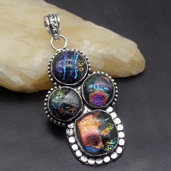 charms hermosa jewelry wonderful vintage dichroic glass silver color pendant necklace charm gifts 68mm dh36, Bronze;silver
charms hermosa jewelry wonderful vintage dichroic glass silver color pendant necklace charm gifts 68mm dh36, Bronze;silver