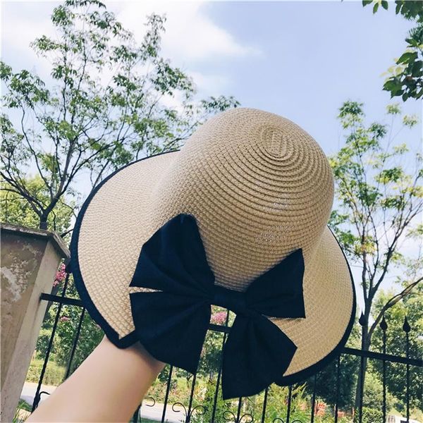 wide brim hats straw hat women's summer seaside beach vacation korean style all-match japanese fresh bow sun protection, Blue;gray
wide brim hats straw hat women's summer seaside beach vacation korean style all-match japanese fresh bow sun protection, Blue;gray