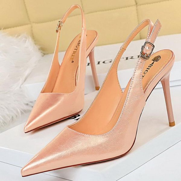 sandals 2021 summer concise women bling pink yellow heels slingback 9.5cm pencil high party prom shoes plus size, Black
sandals 2021 summer concise women bling pink yellow heels slingback 9.5cm pencil high party prom shoes plus size, Black