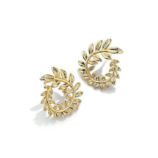 stud 925 sterling silver wheat leaf design earrings gift for women personalized statement fine jewellery wedding accessories, Golden;silver
stud 925 sterling silver wheat leaf design earrings gift for women personalized statement fine jewellery wedding accessories, Golden;silver